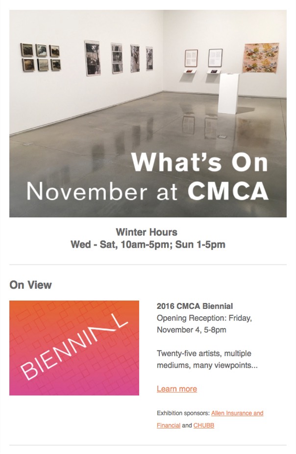 CMCA Biennial 2016