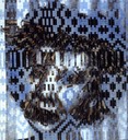 Veiled Intruder 22x20 woven mixed media 1997 Private Collection